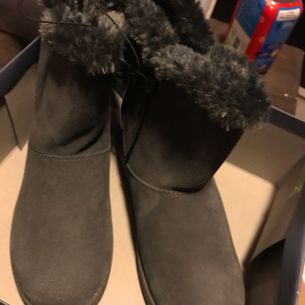 Deep gray boots Sz 9